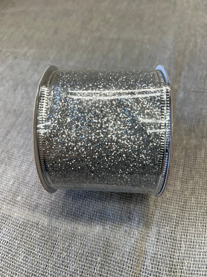 HOP INTO CHRISTMAS Festive Fabric Ribbon 6.5cmx2.7m - Red, Sparkly Silver, Silver Icicles on White, Sparkly Gold, Gold Foil Christmas Tree or Metallic Gold/White Snowflake