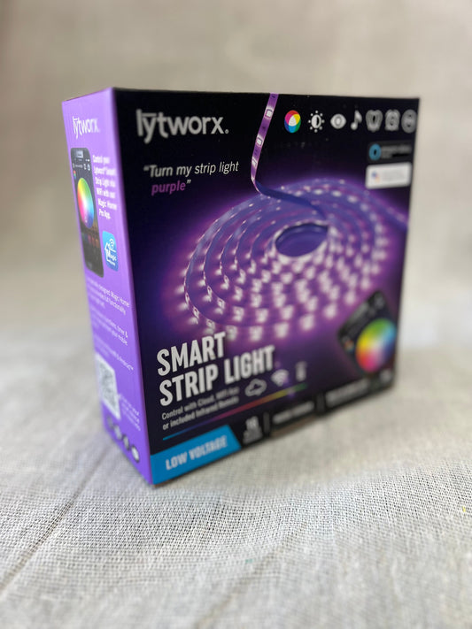 LYTWORX Smart Strip Light 16 Million Colours and Sound via Cloud, WiFi and Infrared Remote 5m Lit Length Indoor/Outdoor (Electrical)