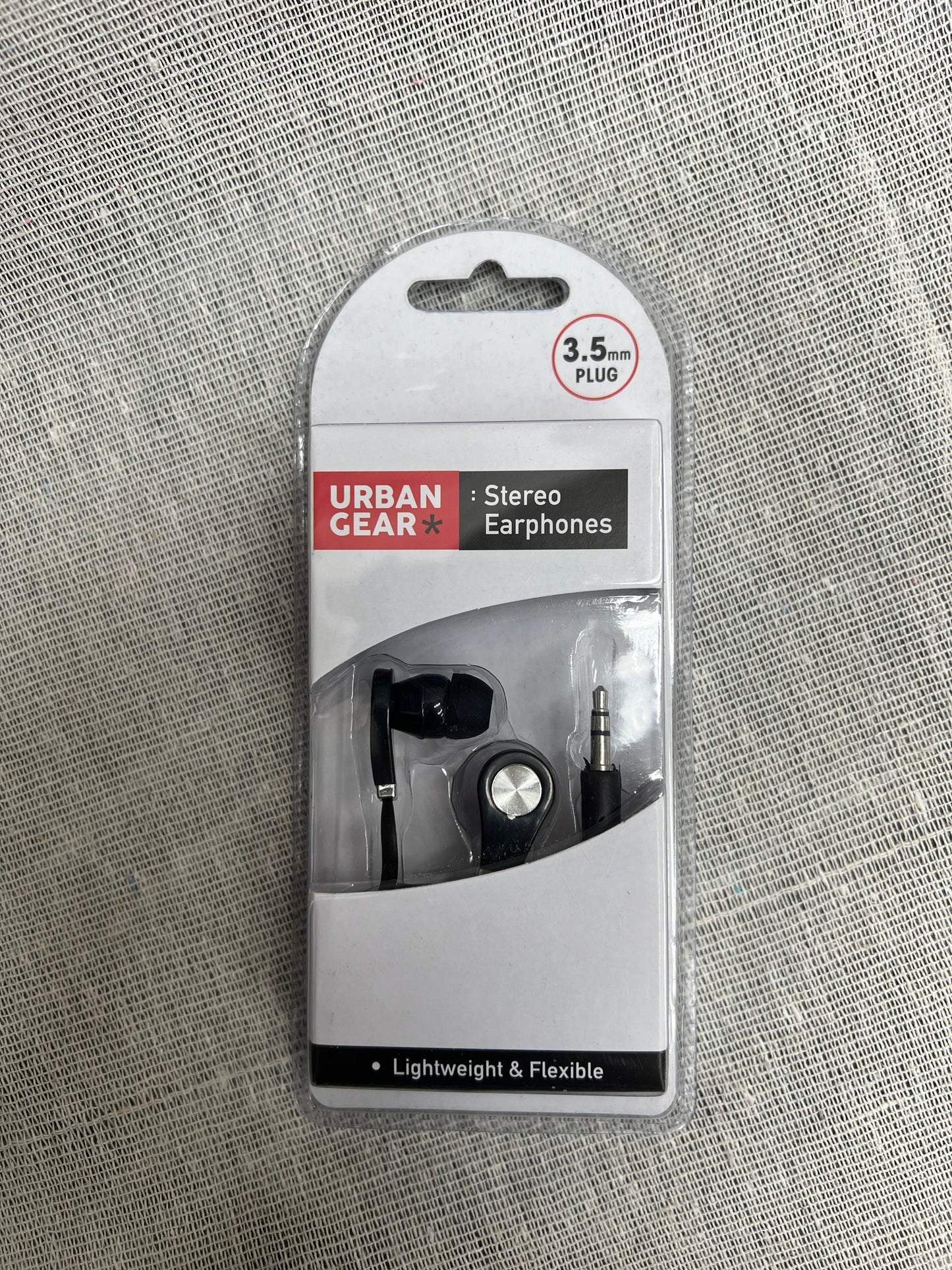 URBAN GEAR Stereo Earphones 3.5mm Plug - Black or White