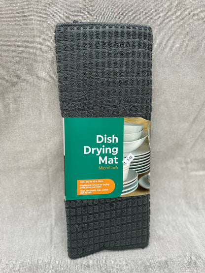 CHEF'S COMPANION Waffle Texture Dish Drying Mat 48x40cm - Grey or Charcoal