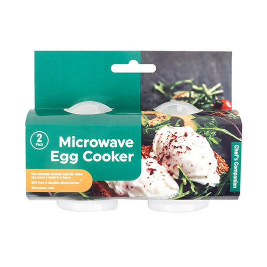 CHEF'S COMPANION Microwave Egg Cooker 6.5x8x5cm (2 Pack)