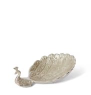 ELME LIVING Peacock Trinket Dish 20x15x7cm