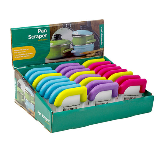 CHEF'S COMPANION Non Scratch Pan Scraper 7.8cm - Pink, Purple, Yellow or Blue