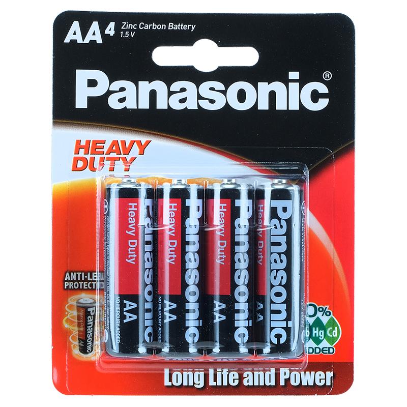PANASONIC Heavy Duty AA Battery 4 Pack