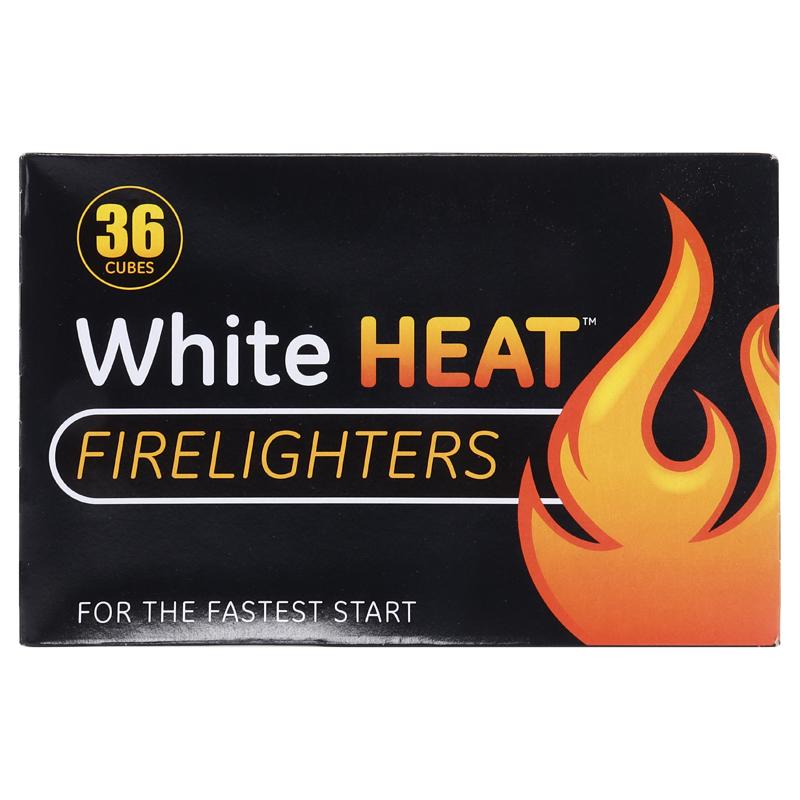 WHITE HEAT FIRELIGHTERS White Heat Cubes 36 Pack