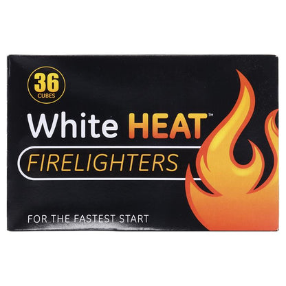 WHITE HEAT FIRELIGHTERS White Heat Cubes 36 Pack