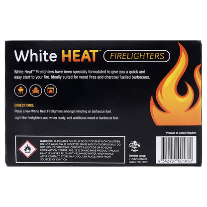 WHITE HEAT FIRELIGHTERS White Heat Cubes 36 Pack