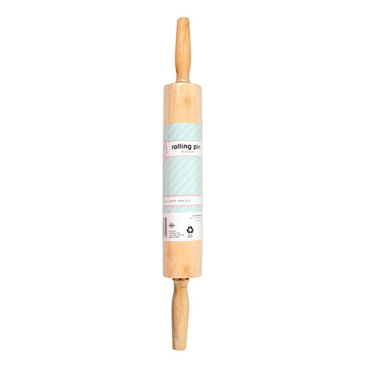 ICING ON THE CAKE Natural Wood Rolling Pin 44x5.5cm