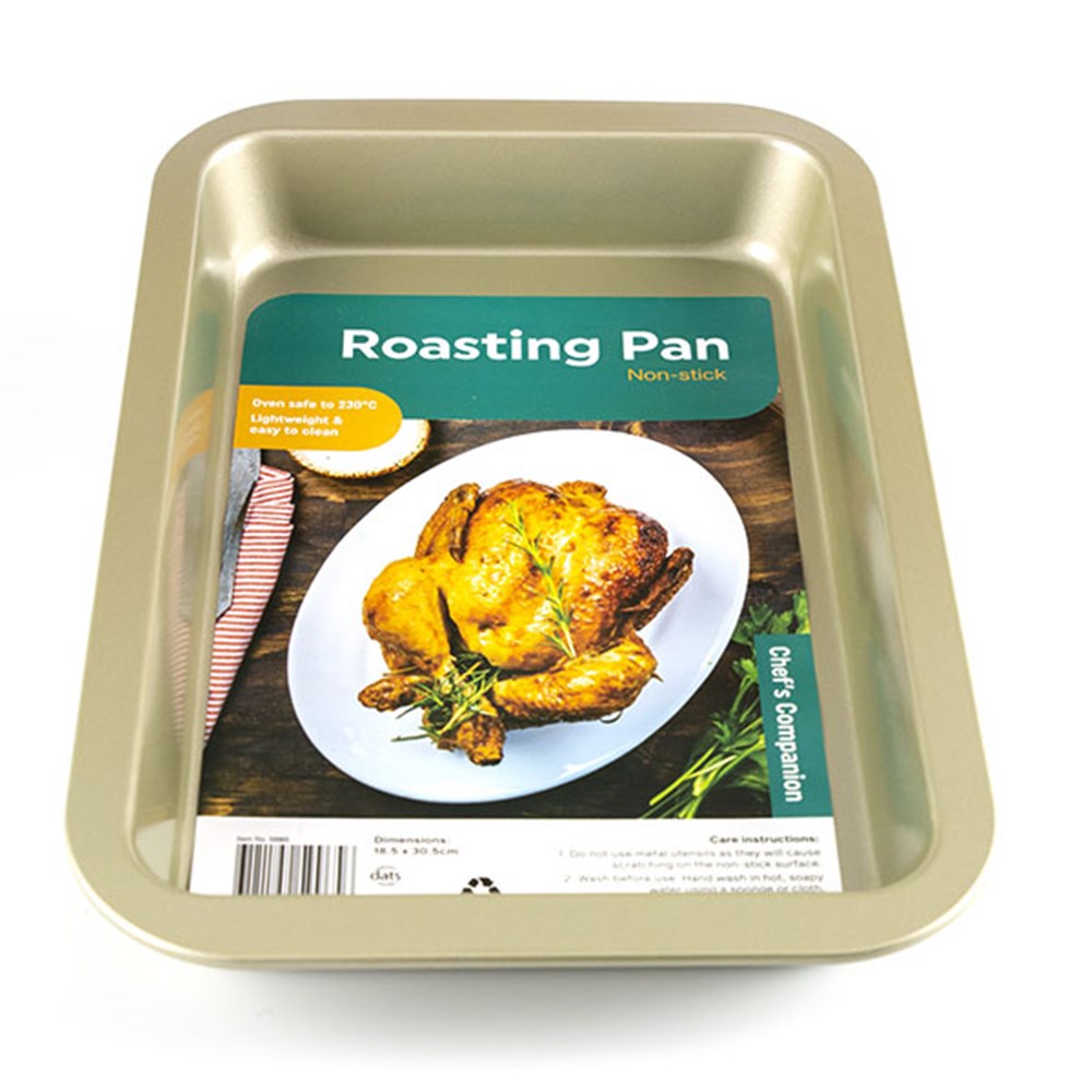 CHEF'S COMPANION Champagne Non-Stick Roasting Pan 36x23x5cm