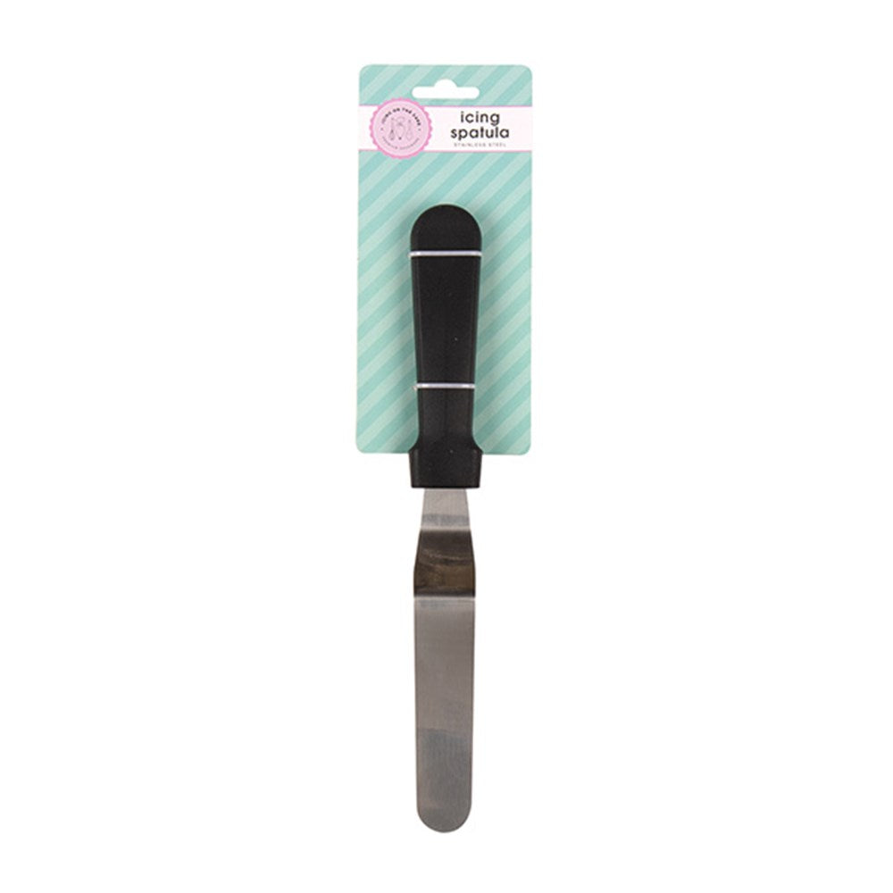 ICING ON THE CAKE Stainless Steel Icing Spatula with Black Handle 28.3cm