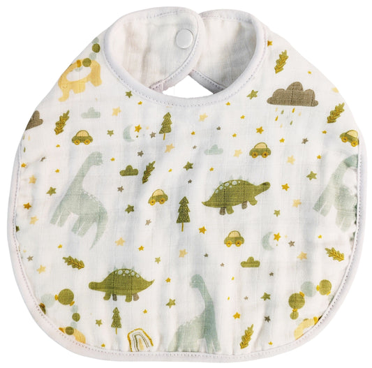 URBAN JUNIOR Dinosaur Muslin Bib 24x30cm