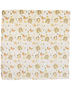URBAN JUNIOR Unicorn Muslin Blanket Swaddle Wrap 80x80cm